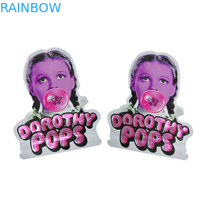 tái chế đặc biệt tùy chỉnh hình dạng cắt đứt 7 14 28g kẹo cao su chống trẻ em nhựa nhôm kẹo túi Mylar