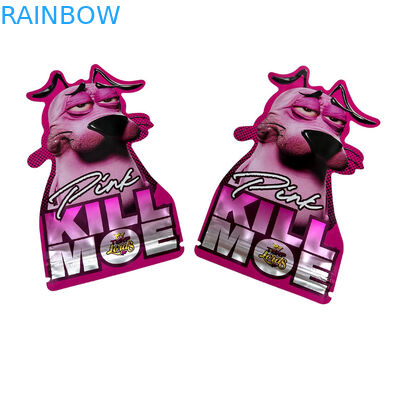 tái chế đặc biệt tùy chỉnh hình dạng cắt đứt 7 14 28g kẹo cao su chống trẻ em nhựa nhôm kẹo túi Mylar