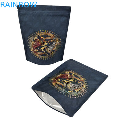 Custom in ấn nhiệt con dấu 3.5 7g 1oz nhựa Soft Touch Mylar Bag in ấn kỹ thuật số Gummie kẹo đóng gói