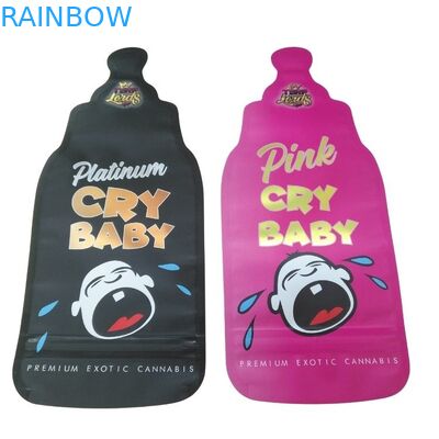 Custom in ấn 3.5g đặc biệt đặc biệt cắt đứt hình dạng không đều túi Mylar niêm phong 8th mùi chống đặc biệt Cali túi Mylar