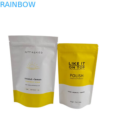 Matte in có thể đóng lại bao bì túi khóa khóa khóa nhựa tắm muối cơ thể quét đứng lên túi với khóa khóa