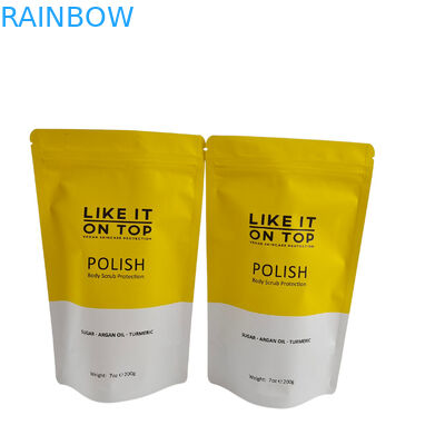 Matte in có thể đóng lại bao bì túi khóa khóa khóa nhựa tắm muối cơ thể quét đứng lên túi với khóa khóa