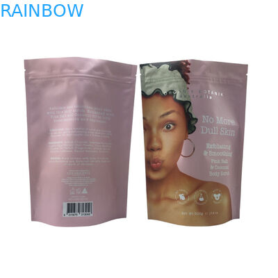Matte in có thể đóng lại bao bì túi khóa khóa khóa nhựa tắm muối cơ thể quét đứng lên túi với khóa khóa
