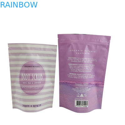 Matte in có thể đóng lại bao bì túi khóa khóa khóa nhựa tắm muối cơ thể quét đứng lên túi với khóa khóa