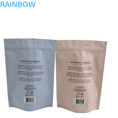 Khóa Zip có thể tái chế đứng lên túi nhôm nhựa Body Scrub thưởng thức spa tắm ngâm muối biển Biodegradable nhựa bao bì