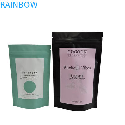 Khóa Zip có thể tái chế đứng lên túi nhôm nhựa Body Scrub thưởng thức spa tắm ngâm muối biển Biodegradable nhựa bao bì