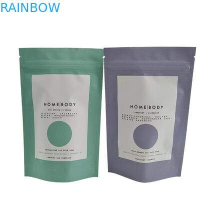 Khóa Zip có thể tái chế đứng lên túi nhôm nhựa Body Scrub thưởng thức spa tắm ngâm muối biển Biodegradable nhựa bao bì