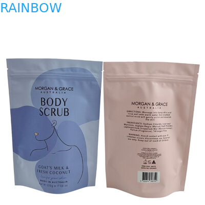 Spa Bath Soak Scrub Salt Package Bag Stand Up Zipper Plastic Bag Soap Sea Salt Bath Product Packaging Bags (Bổn đựng sản phẩm tắm nước biển)
