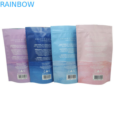 Spa Bath Soak Scrub Salt Package Bag Stand Up Zipper Plastic Bag Soap Sea Salt Bath Product Packaging Bags (Bổn đựng sản phẩm tắm nước biển)