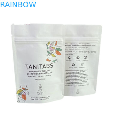 Đồ dùng tùy chỉnh chống nước Biodegradable Pla Kraft giấy Ziplock Bag Zipper Bag Stand Up Pouch