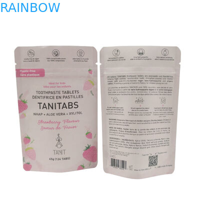 Túi đóng gói thực phẩm Biodegradable đứng lên nhựa Zipper nhôm giấy bao bì tùy chỉnh túi matte Biodegradable