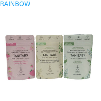 Túi đóng gói thực phẩm Biodegradable đứng lên nhựa Zipper nhôm giấy bao bì tùy chỉnh túi matte Biodegradable