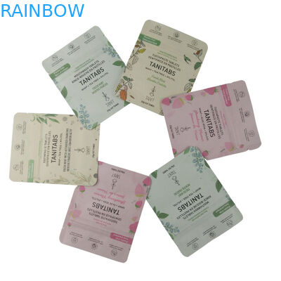 in tùy chỉnh nhãn hiệu phân hợp chất lượng thực phẩm polyethylene phân hủy sinh học giấy kraft đứng lên túi Mylar Ziplock túi