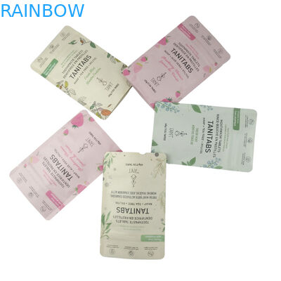 in tùy chỉnh nhãn hiệu phân hợp chất lượng thực phẩm polyethylene phân hủy sinh học giấy kraft đứng lên túi Mylar Ziplock túi