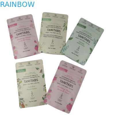 Eco Friendly Ziplock Stand Up Food Packaging 100% Chất phân hủy sinh học Kraft giấy túi túi