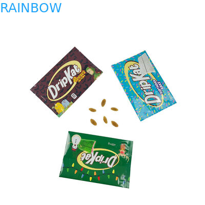 Thực phẩm Back Side Seal Bag Snack Candy Packaging Chocolate Candy Bar Wrapper Customized Middle Side Seal Thẻ kẹo