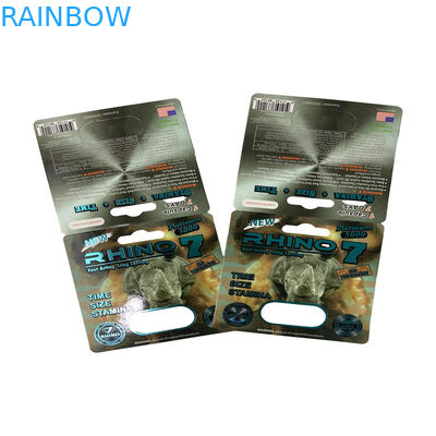 Bao bì gấu gom Đàn ông tăng cường tình dục thuốc viên Blister giấy bao bì