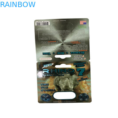 Bao bì gấu gom Đàn ông tăng cường tình dục thuốc viên Blister giấy bao bì