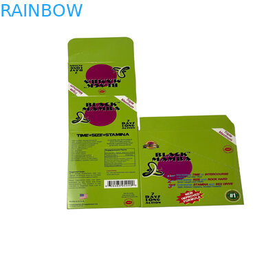 Black Mambar Sex Pills Bao bì Black Panther Blister Card Bao bì