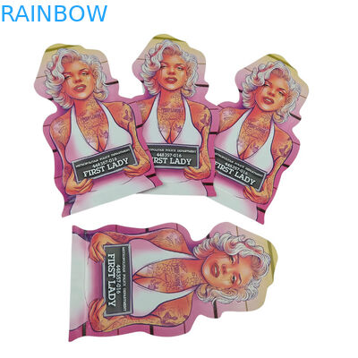 Hình dạng in tùy chỉnh Mini Mylar Bag 1g 3.5g 7g 14g 28g Nấm chống mùi trẻ em chống mùi nhẹ Cali Pack Mylar Bag