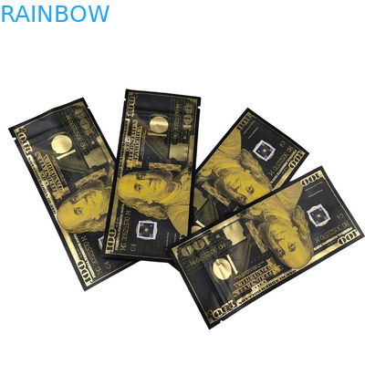 Thùng in tùy chỉnh Mylar chống mùi đứng lên túi kẹo đóng gói thực phẩm 3.5g Mylar Ziplock túi với cửa sổ