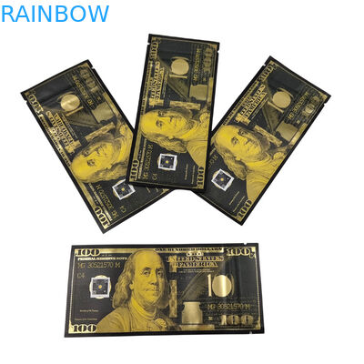 Thùng in tùy chỉnh Mylar chống mùi đứng lên túi kẹo đóng gói thực phẩm 3.5g Mylar Ziplock túi với cửa sổ