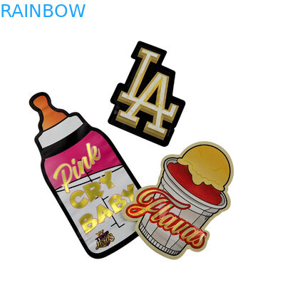 3.5g Bao bì tùy chỉnh và in logo đặc biệt đặc biệt hình dạng bên trong in hình ba chiều cắt Mylar túi