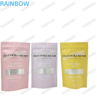 Logo in tùy chỉnh túi tái sử dụng cho cơ thể lau chống nước mẫu đứng lên túi với khóa Zip