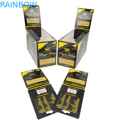 3.Bộ đóng gói thực phẩm sức khỏe nam giới Royal Honey Bao bì giấy hiển thị hộp giấy thẻ