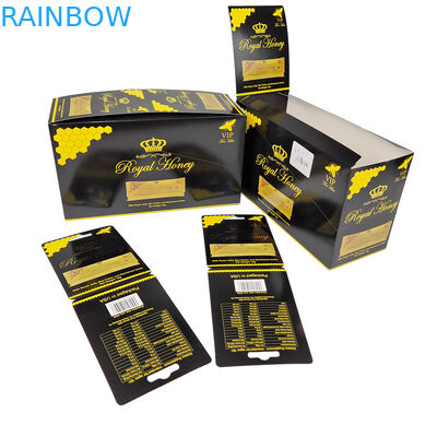 3.Bộ đóng gói thực phẩm sức khỏe nam giới Royal Honey Bao bì giấy hiển thị hộp giấy thẻ