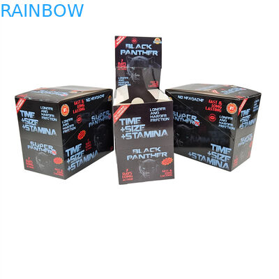 Thiết kế tùy chỉnh Black Bull Rhino Honey 2023 Hot Sell Rhino Pills Thẻ hiển thị giấy tùy chỉnh cho bao bì thuốc Rhino