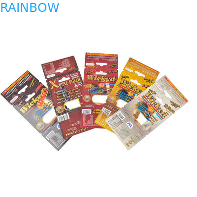 in tùy chỉnh bán nóng nâng cao mũi tê viên đóng gói cho nam giới Bảng chứng khoán giấy hộp thẻ giấy