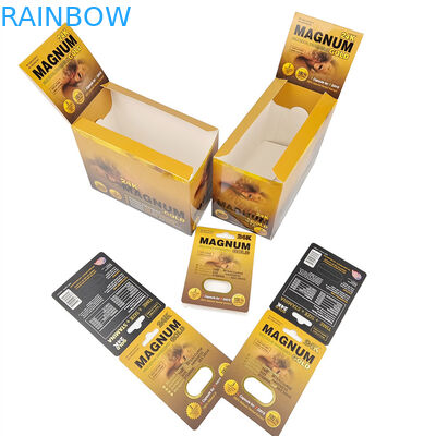 in tùy chỉnh bán nóng nâng cao mũi tê viên đóng gói cho nam giới Bảng chứng khoán giấy hộp thẻ giấy