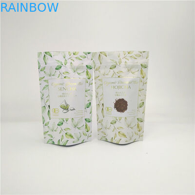Kraft Paper Bags Tea Bags Bao bì cho túi đứng có thể đóng lại