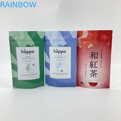 Kraft Paper Bags Tea Bags Bao bì cho túi đứng có thể đóng lại