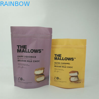 in kỹ thuật số Dried Food Kraft giấy bao bì túi với bề mặt kết thúc matte