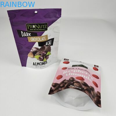 Thiết kế tùy chỉnh 250g 500g Đứng lên nhựa nhôm ánh sáng Proof Mylar bao bì túi khóa Zip Proof mùi túi túi gói