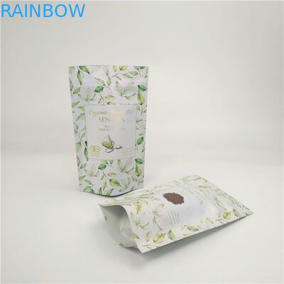 Kraft Paper Bags Tea Bags Bao bì cho túi đứng có thể đóng lại