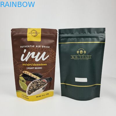 Custom Matte Metallic Finish Aluminum Foil Doypack Stand Up Zipper Bag túi nhựa đồ ăn nhẹ