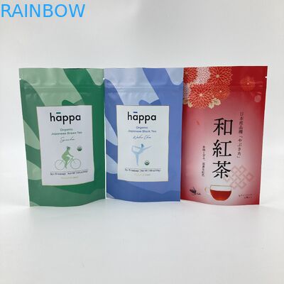 Túi nhựa tùy chỉnh Ziplock Aluminium Foil Tea Packaging Stand Up Pouch Mylar Bag Cho Cà phê