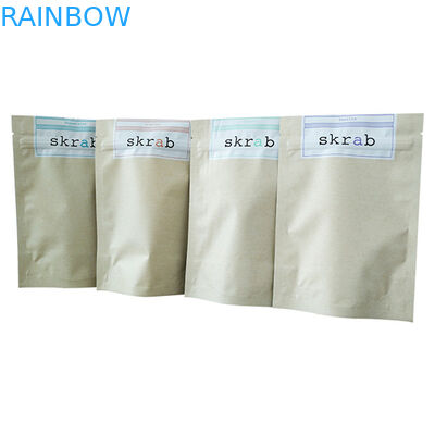 Các túi giấy bạc đứng với thiết kế gói Doy cho bao bì tẩy cơ thể cà phê