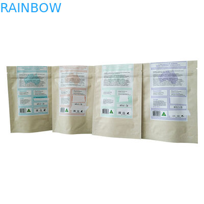 Các túi giấy bạc đứng với thiết kế gói Doy cho bao bì tẩy cơ thể cà phê