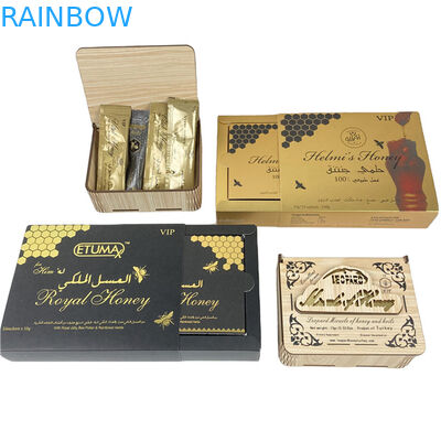 Nhà máy bán trực tiếp túi mật ong và hộp với Spot UV Custom Logo in