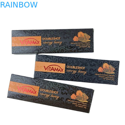 Hot bán trống Black Bull mật ong túi đóng gói nhựa với hộp hiển thị túi Mylar mật ong túi chất lỏng đóng gói