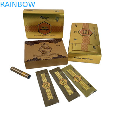 Vitamax Factory Custom Rhino Honey 3D Lenticular Card Rhino Pills Display Box Vỏ túi mật ong Bao bì