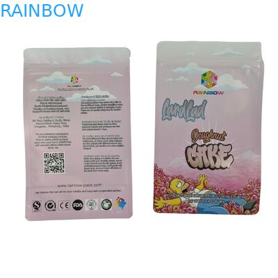Các túi đồ ăn nhẹ dưới phẳng được in tùy chỉnh và chống nước mắt cho túi đóng gói sô cô la
