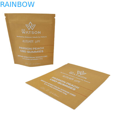 Sản phẩm bán buôn môi trường thân thiện Biodegradable Kraft giấy Mylar túi có thể đóng lại in kỹ thuật số PLA túi chống mùi với logo