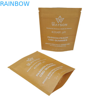 Sản phẩm bán buôn môi trường thân thiện Biodegradable Kraft giấy Mylar túi có thể đóng lại in kỹ thuật số PLA túi chống mùi với logo
