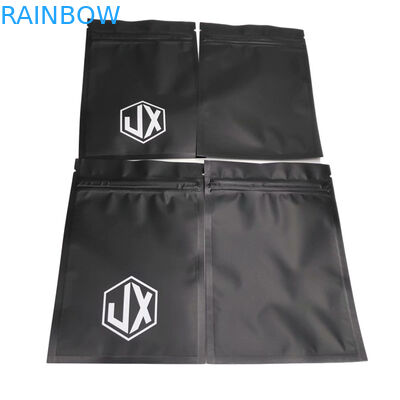 Matte đen ba mặt Seal cáp USB túi đóng gói nhựa với Zipper