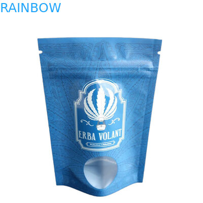 Thùng chống mùi UV cửa sổ sáng 3.5g CBD túi đóng gói hoa với khóa khóa